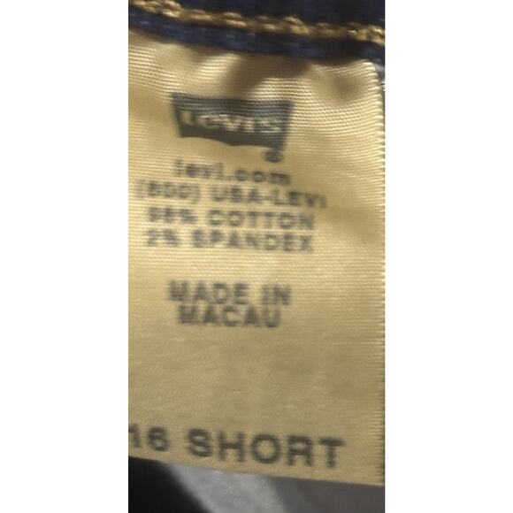 Levi’s Women’s 512 Perfectly Slimming Bootcut Jeans Size 16 Short Dark Wash - Picture 7 of 9